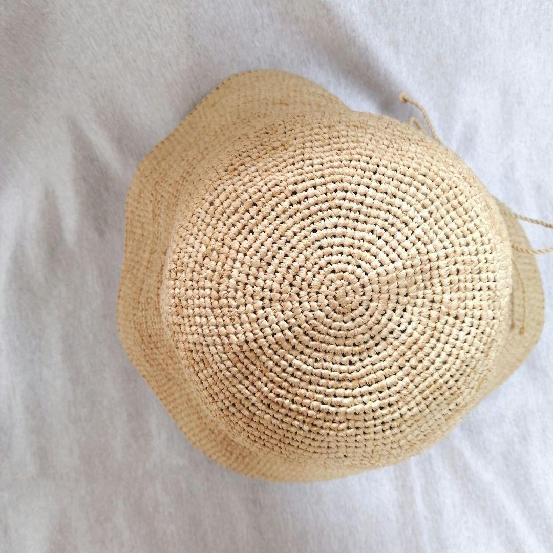 HELEN KAMINSKI　ラフィアハット　リボン付き