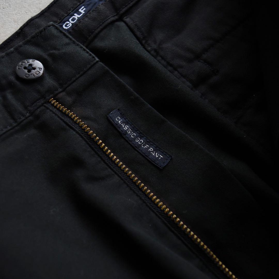 90s ポロゴルフ ラルフ ポロチノ ツータックチノ 黒 ブラック W34L31