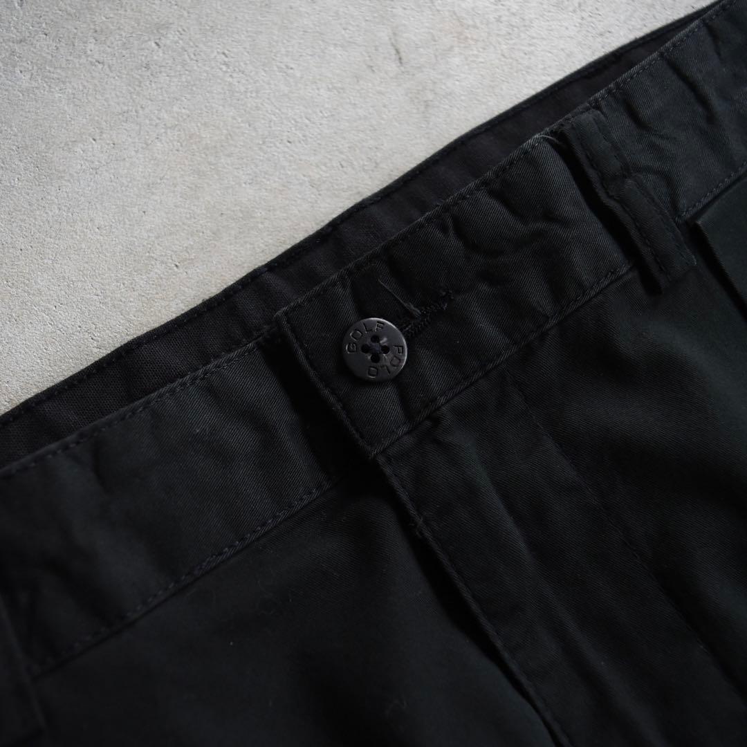 90s ポロゴルフ ラルフ ポロチノ ツータックチノ 黒 ブラック W34L31