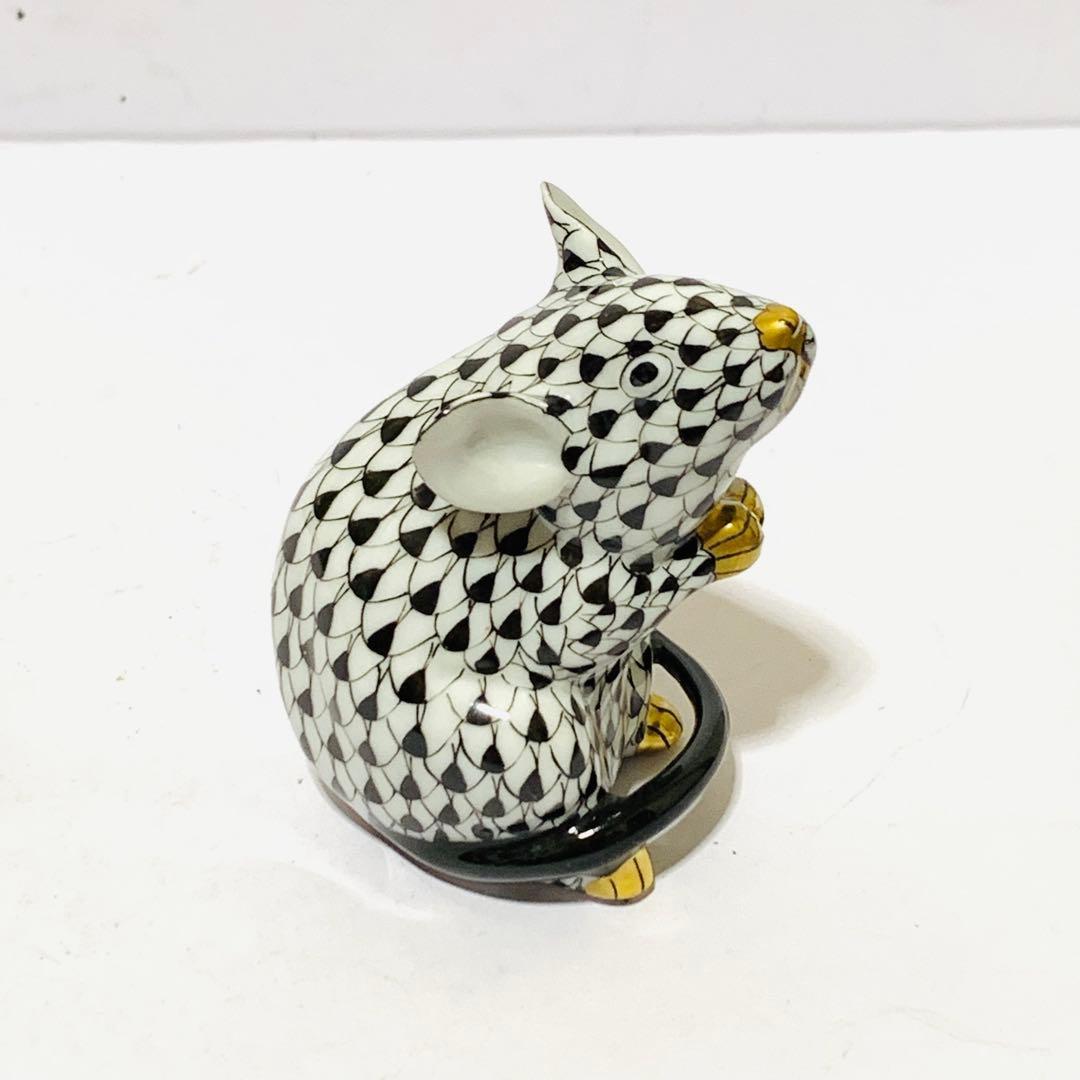 美品　ヘレンド　干支　ねずみ　フィギュリン