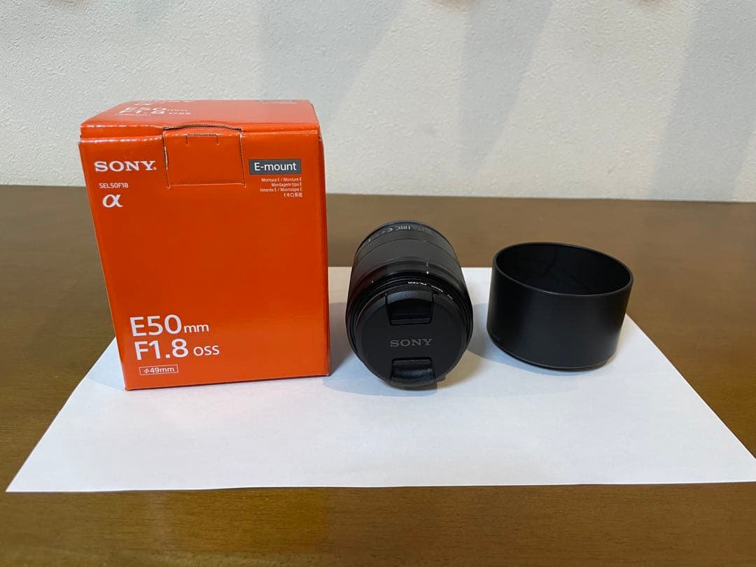 【極美品】SONY E 50mm F1.8 SEL50F18B 単焦点レンズ
