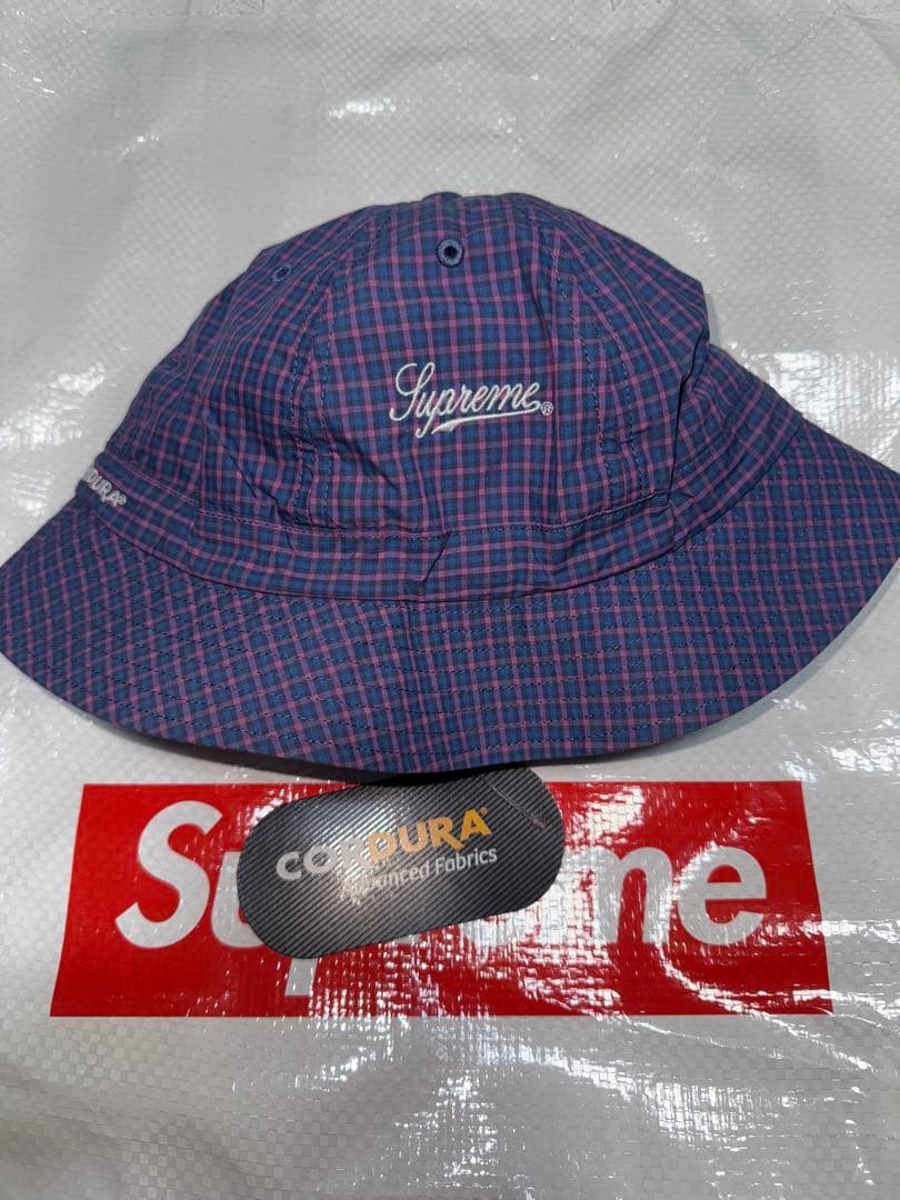 帽子 t.  Supreme Cordura Plaid Bell Hat