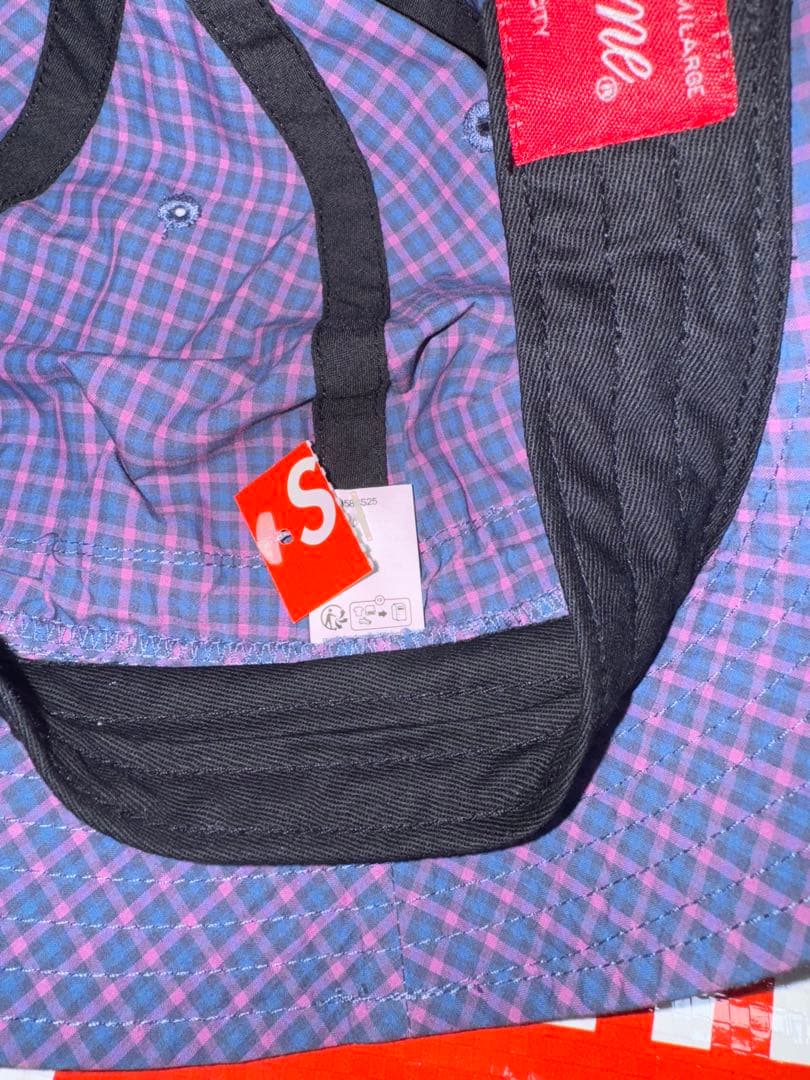 帽子 t.  Supreme Cordura Plaid Bell Hat