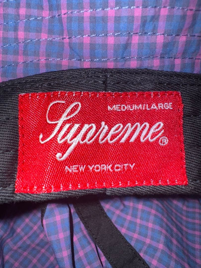帽子 t.  Supreme Cordura Plaid Bell Hat