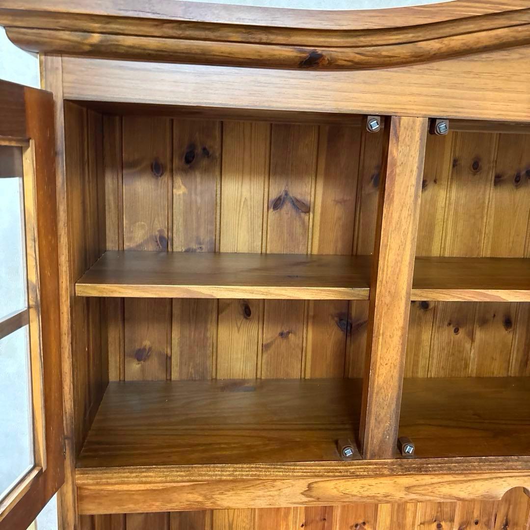 【良品】イタリア製 ヴィンテージ カップボード 食器棚 収納棚