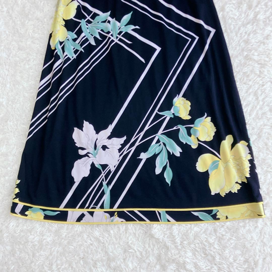 大きいサイズ✨近年 レオナール カットソー チュニック カンカン トリム 42