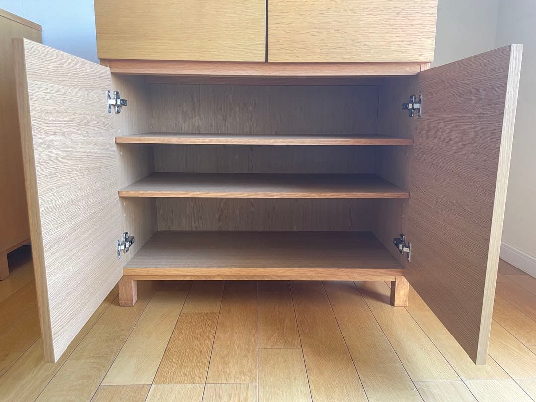 無印良品　オーク材キャビネット　　2