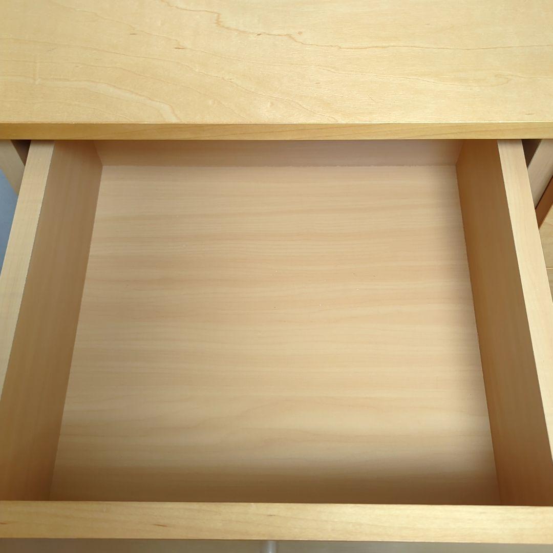 廃盤 無印良品 木製チェスト 6段ワイド メープル突板