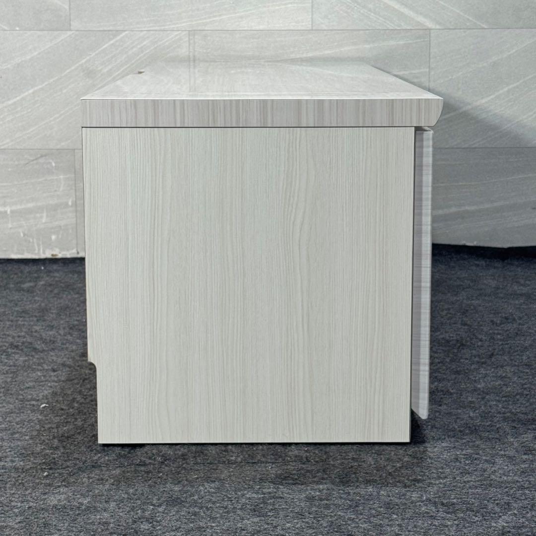 テレビ台 120cm デミオ ハイグロス ホワイト AVボード 白 d4555