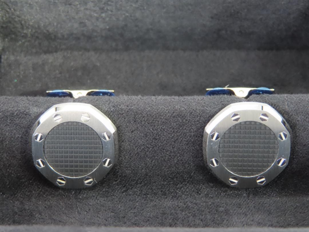 オーデマピゲ ロイヤルオーク カフス ボタン カフリンクス ブラック 黒 AP