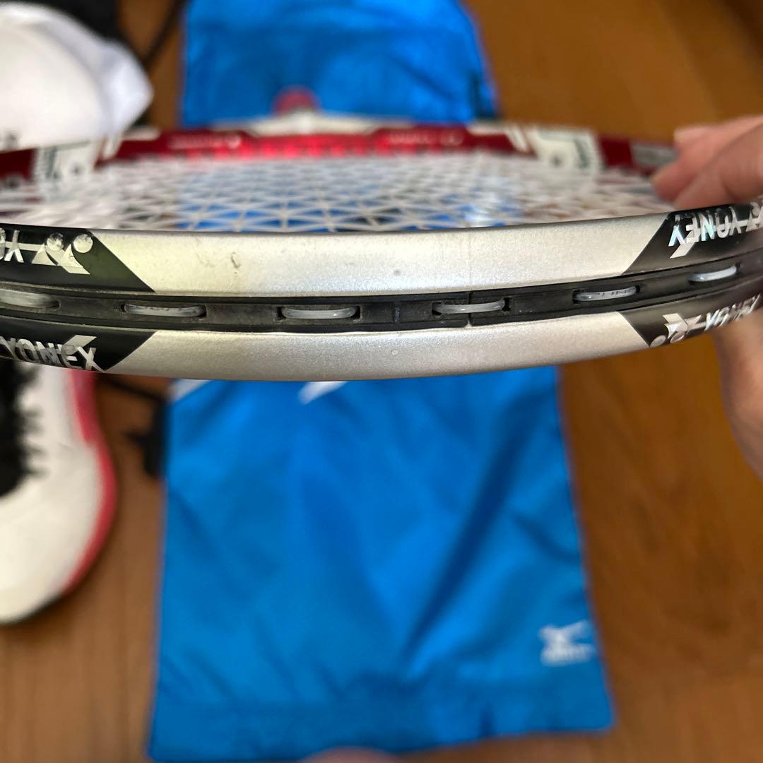 軟式テニス　YONEX DI-T500 ラケット　パークッションシューズ　セット