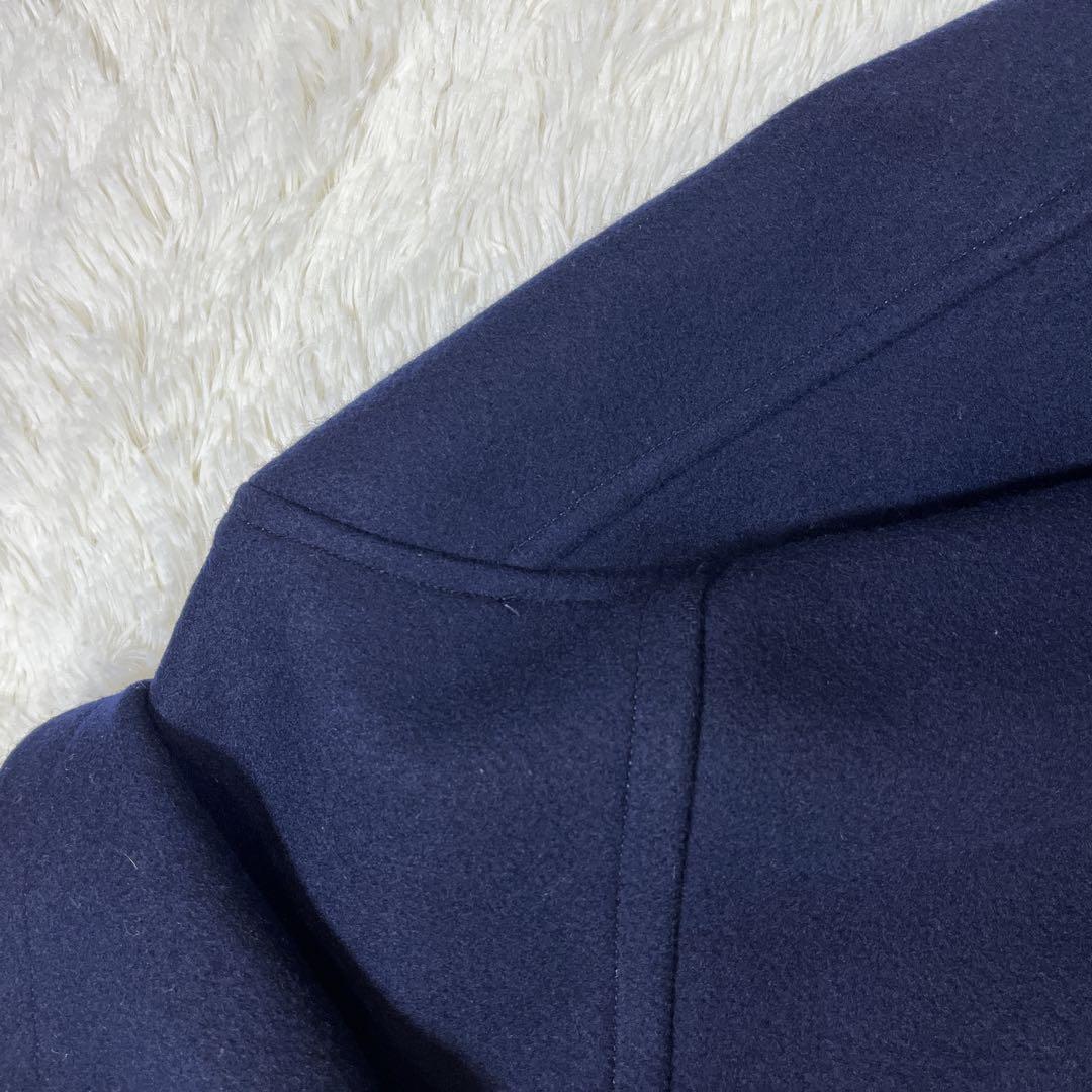 VANジャケット　ダッフルコート　ネイビー　M ヴィンテージ　ウール100%