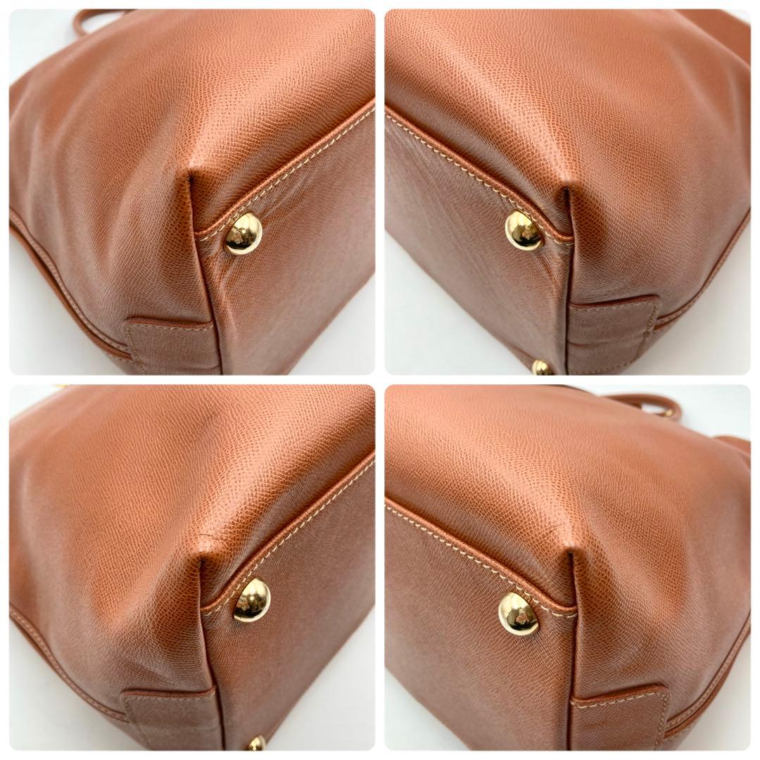 希少！超美品✨MORABITO ボストンバッグ 旅行鞄 大容量 レザー 茶色 鍵