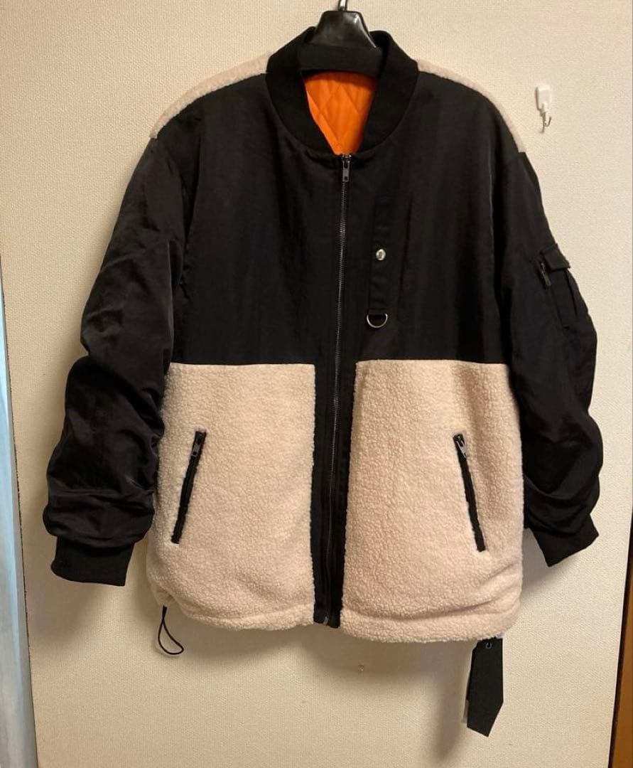 【MICALLE MICALLE】異素材ボアドッキングジャケット