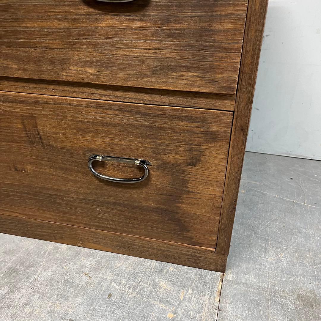 ヴィンテージ チェスト 箪笥 桐 杉 テレビ台 無垢材 昭和レトロ z462