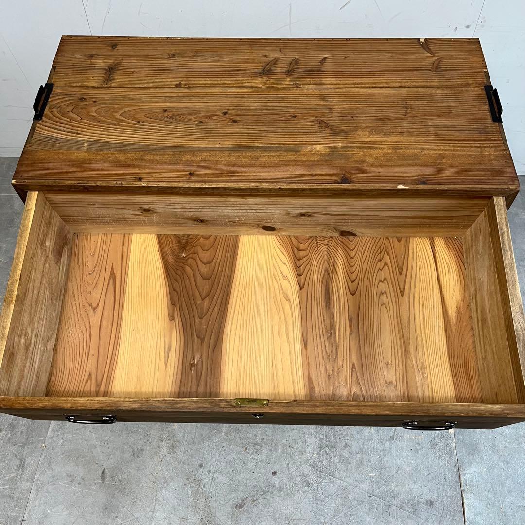 ヴィンテージ チェスト 箪笥 桐 杉 テレビ台 無垢材 昭和レトロ z462