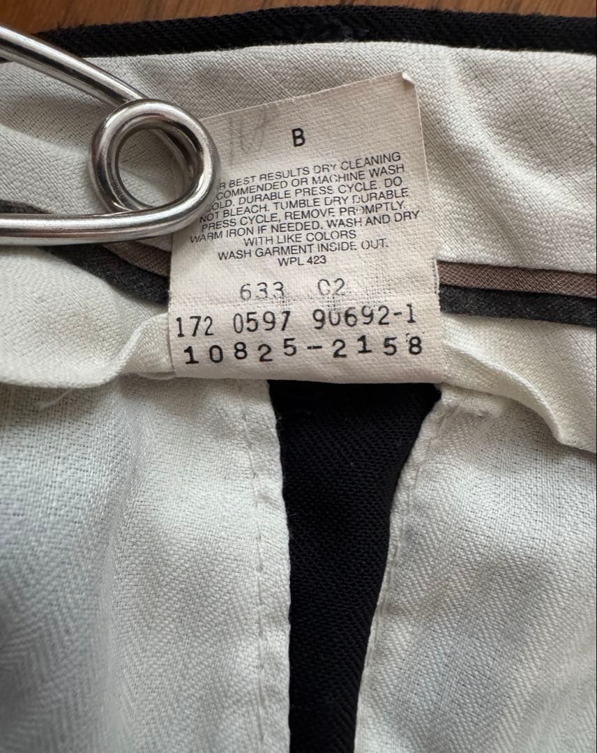 90's\"SLATES\"Levi's 2タックウールスラックス w34ドレープ
