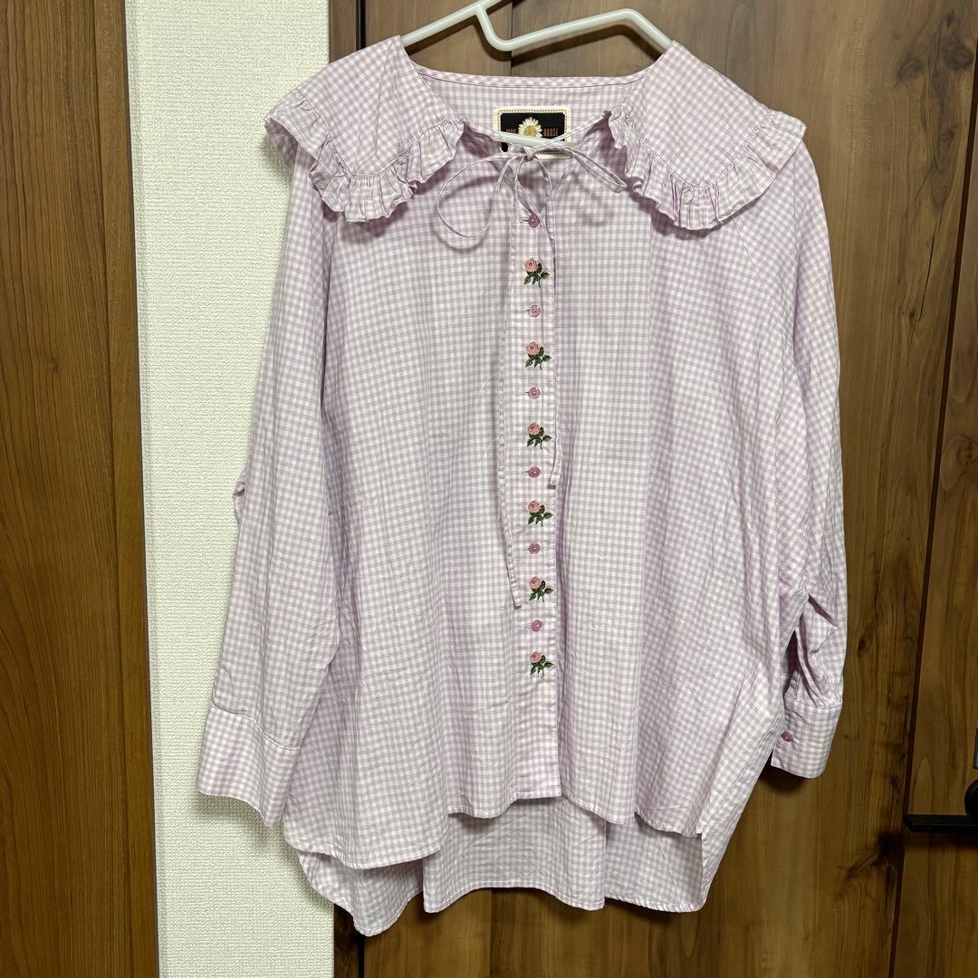 PINK HOUSE リトルサニーバイト　ギンガムチェックシャツ