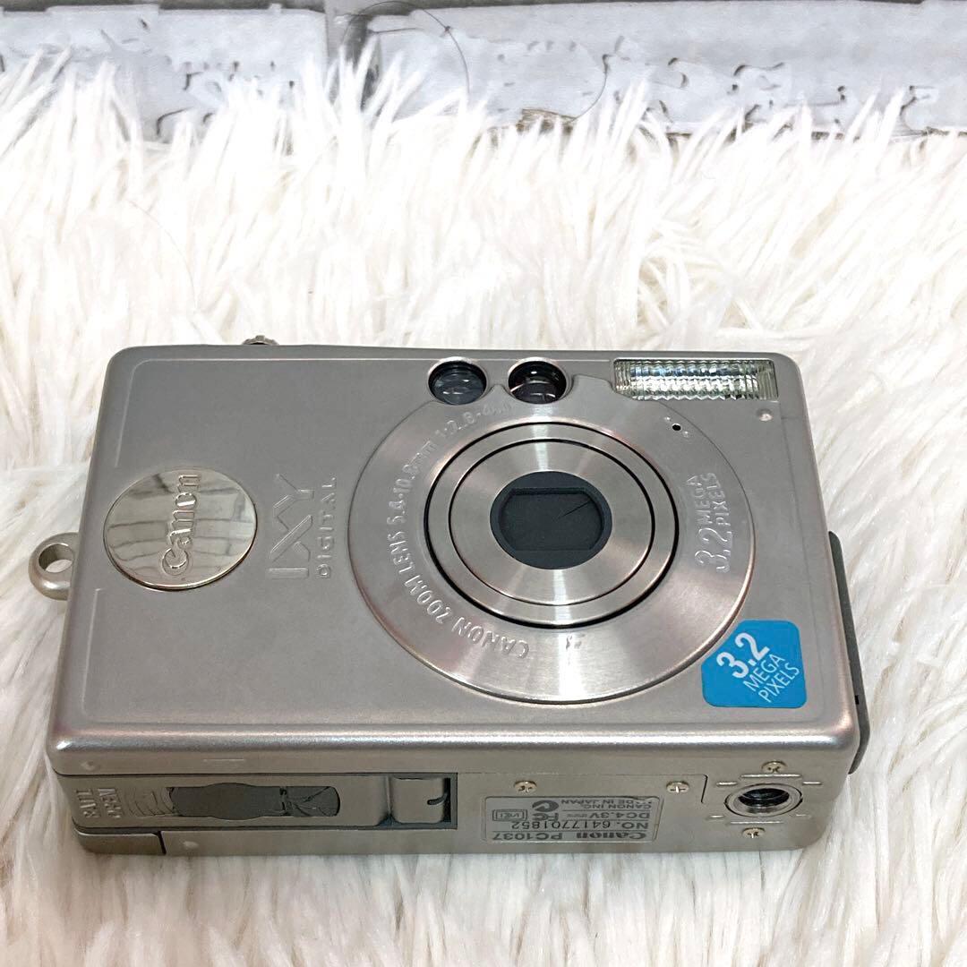 【動作品】 Canon IXY DIGITAL 320 デジカメ シルバー