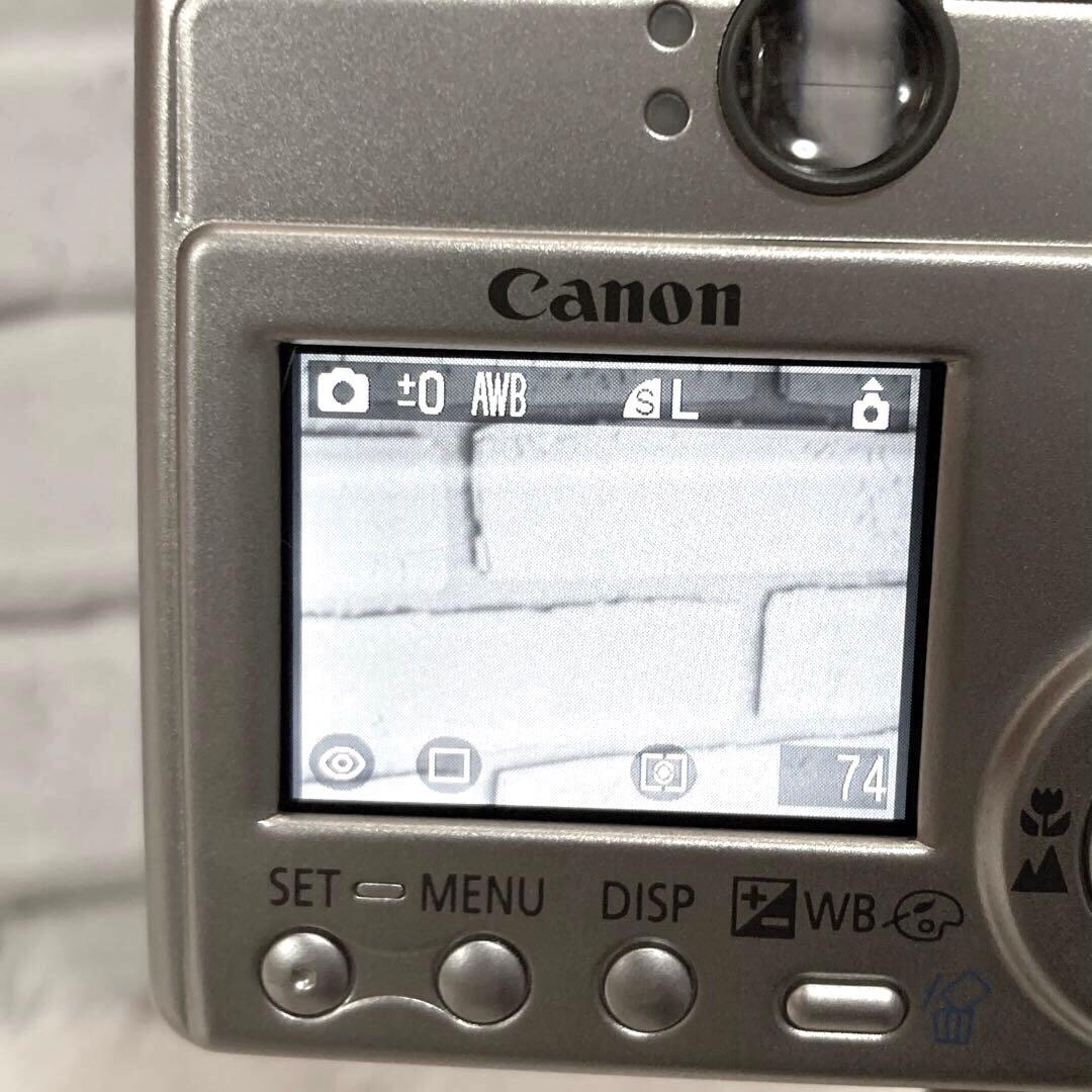 【動作品】 Canon IXY DIGITAL 320 デジカメ シルバー