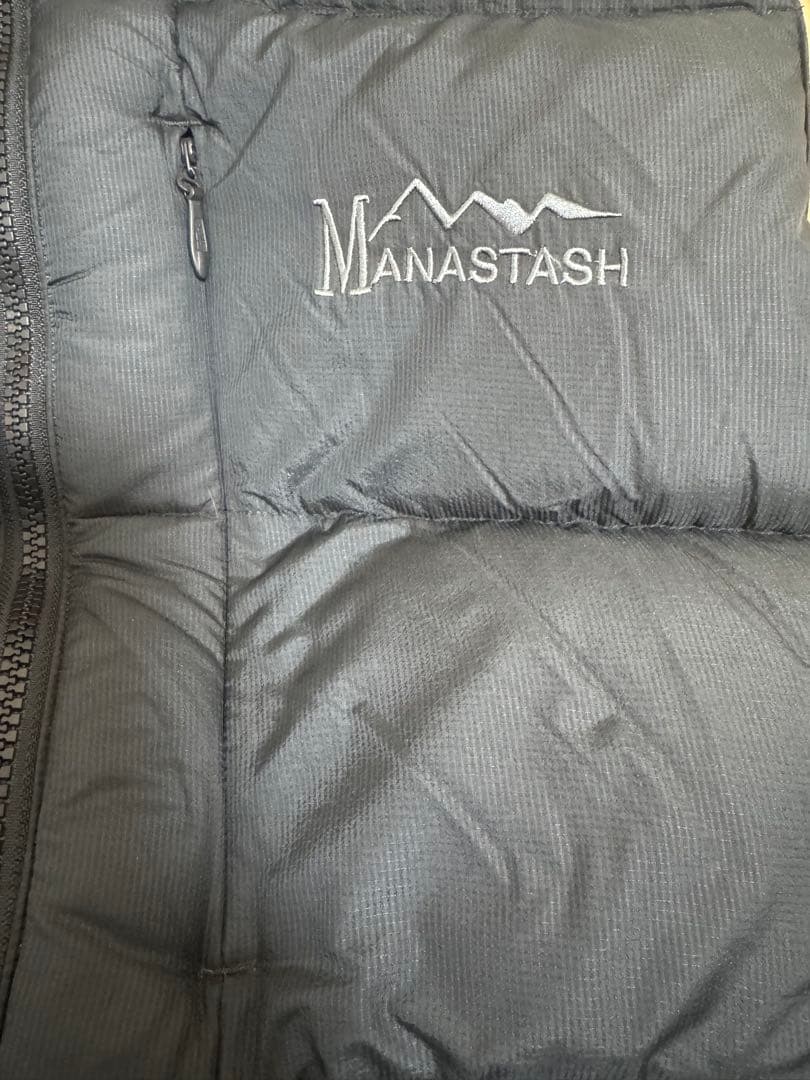 MANASTASH グレー ダウンベスト