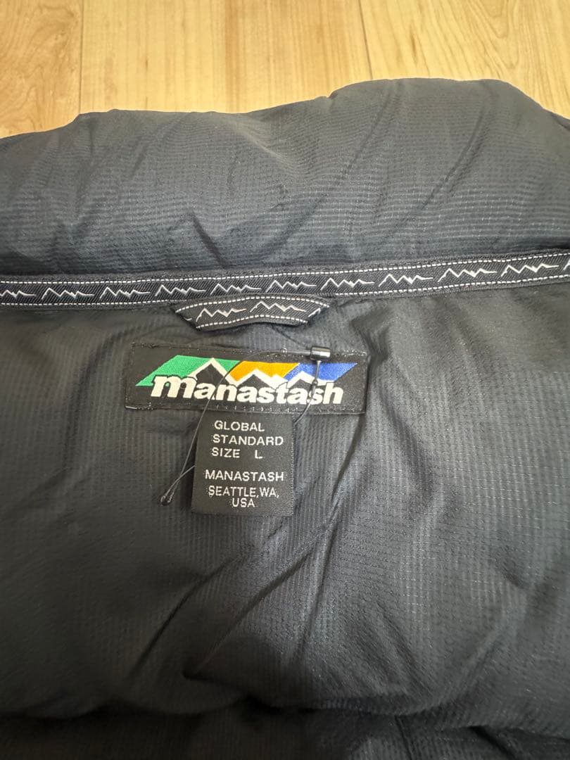 MANASTASH グレー ダウンベスト