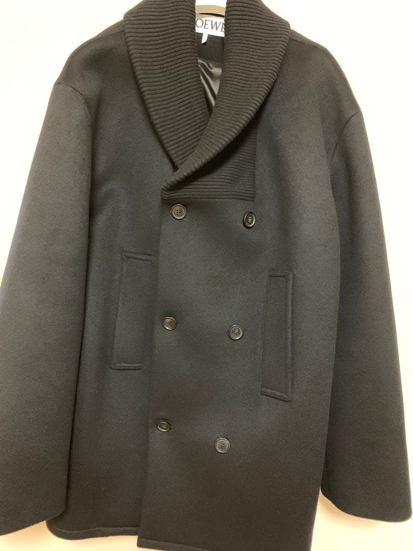 LOEWE ダブルコート ウール ブラック サイズ48