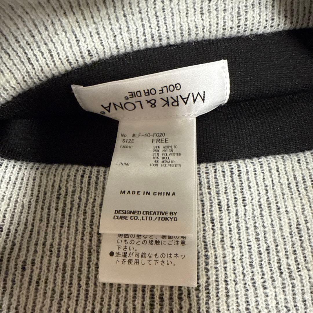 マークアンドロナ ビックロゴブランクスカル ニットビーニー