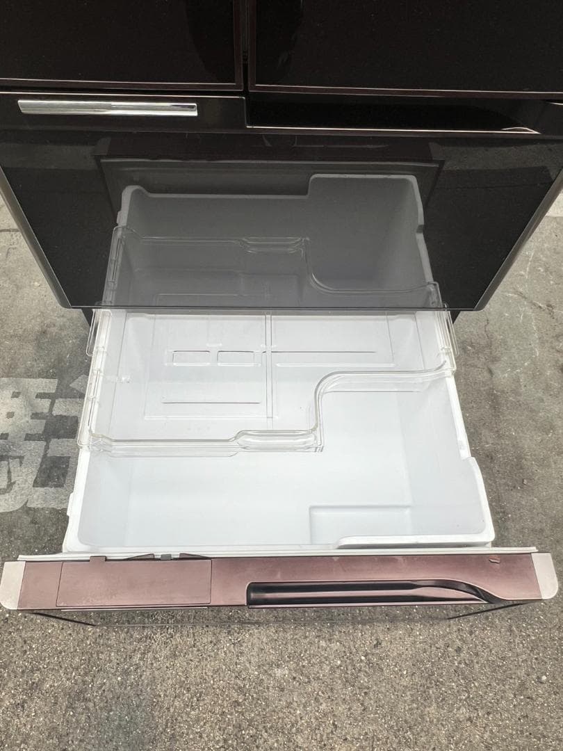 A392◆日立 6ドア 冷凍冷蔵庫「R-A5700」 真空チルドW 自動製氷