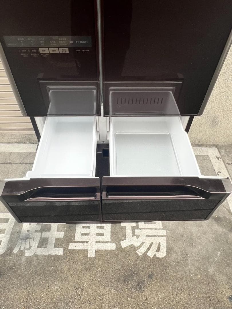 A392◆日立 6ドア 冷凍冷蔵庫「R-A5700」 真空チルドW 自動製氷