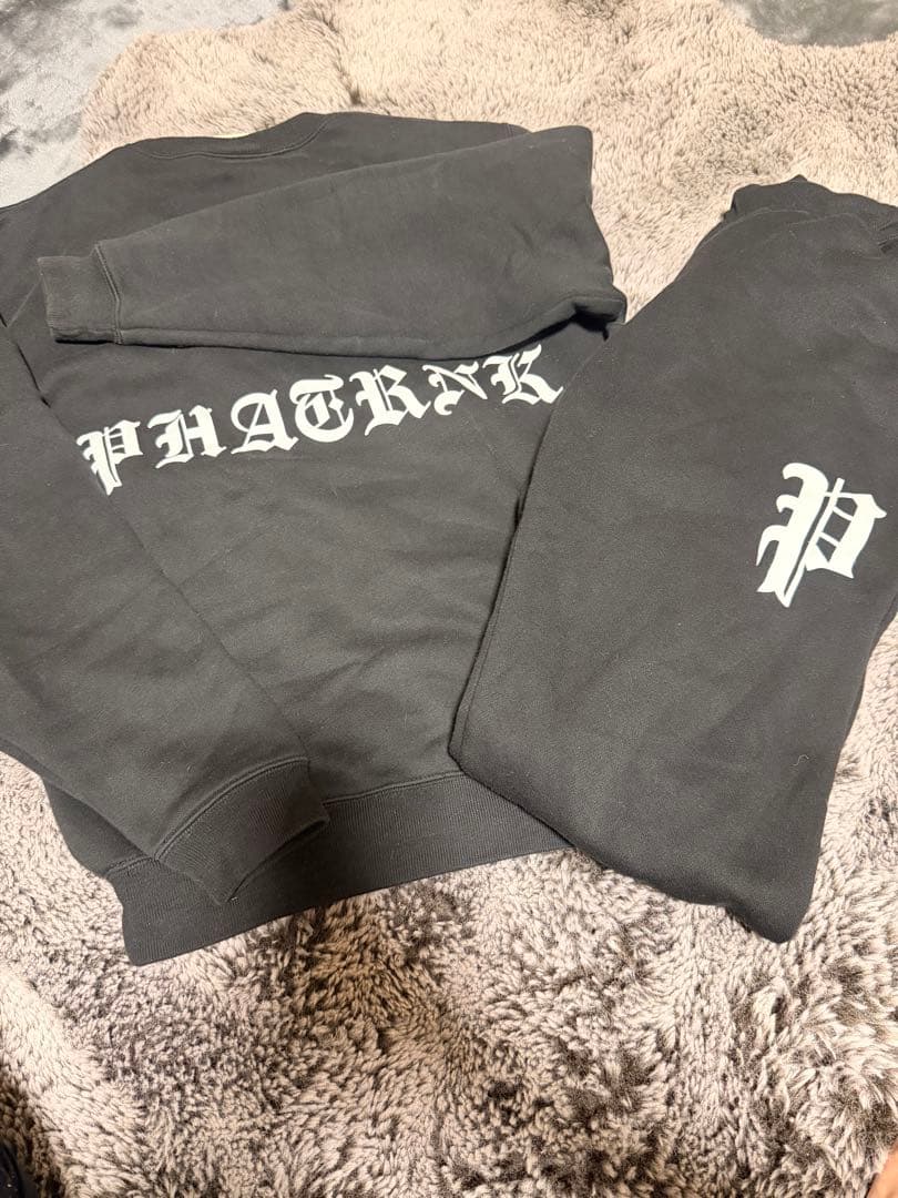 萩原恭平　PHATRNK ブラック スウェットセット　 完売品　入手困難Mサイズ