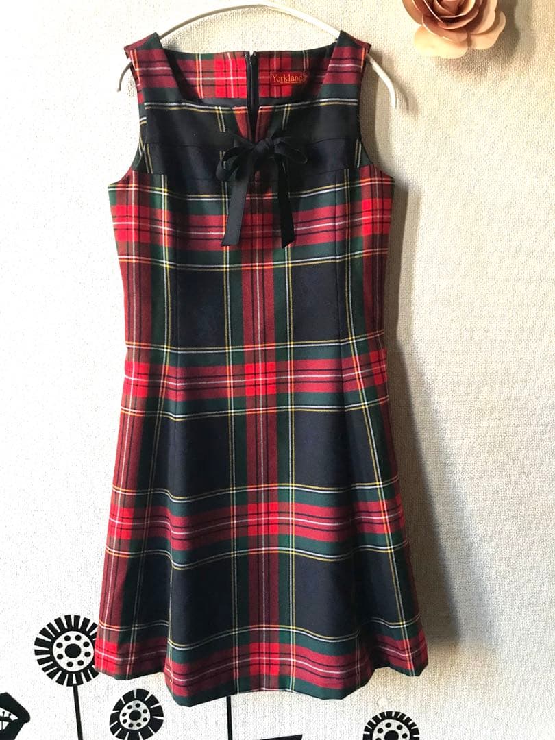 Yorklandヨークランド ライオン ジャガード　ウールワンピース ❤️チェック