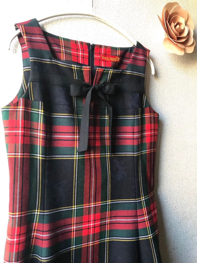 Yorklandヨークランド ライオン ジャガード　ウールワンピース ❤️チェック