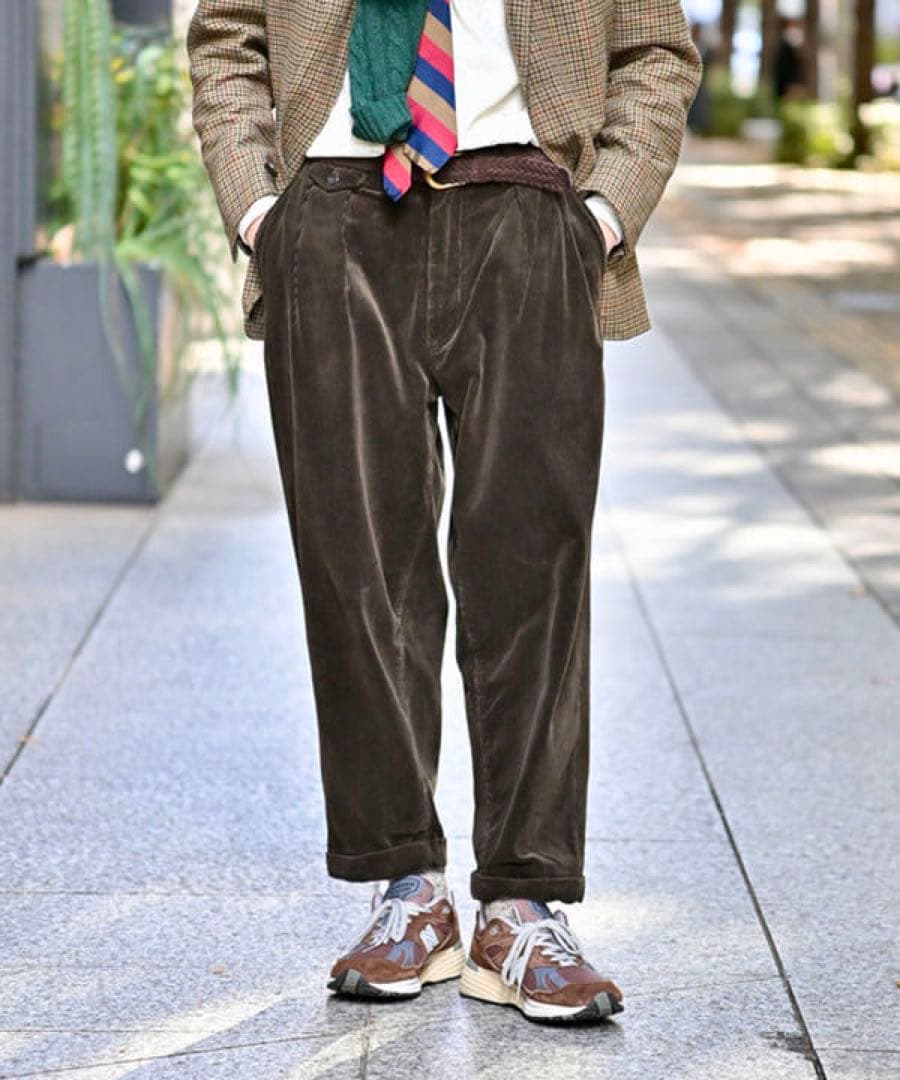 極美品✨ BEAMS PLUS 2Pleats Corduroy pant 太畝