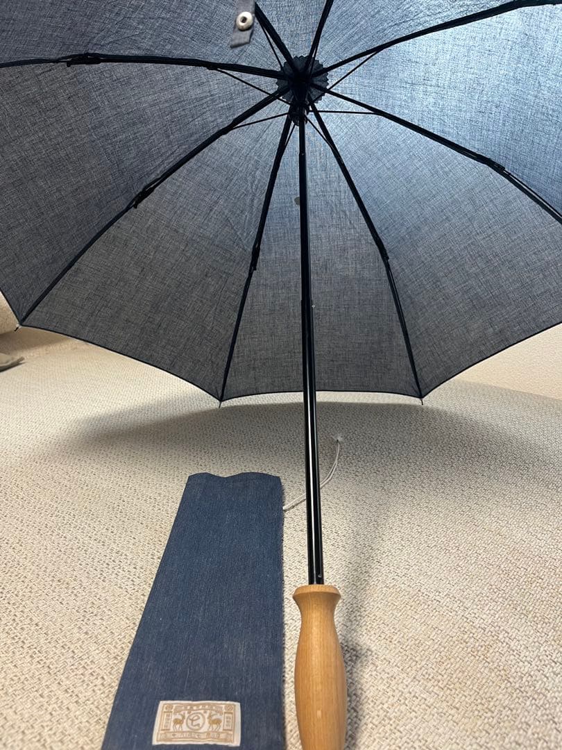 日傘　中川政七商店　デニムブルー