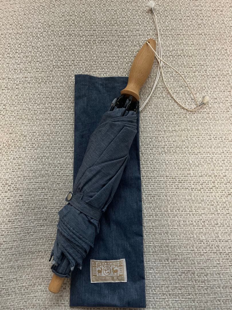 日傘　中川政七商店　デニムブルー