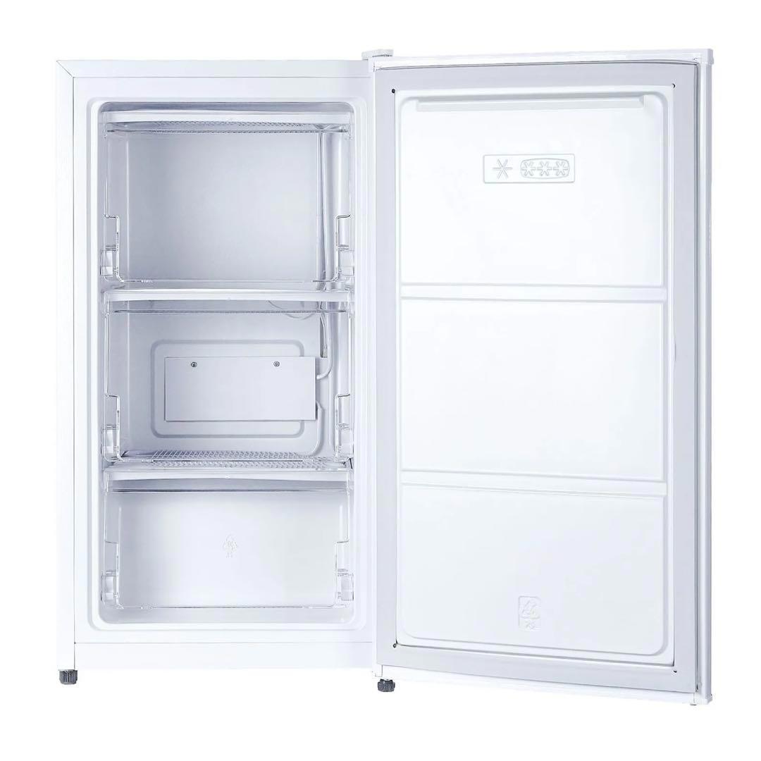 【新品】冷凍庫 60L 大容量 スリム 小型 省エネ セカンド冷凍庫 直冷式 白