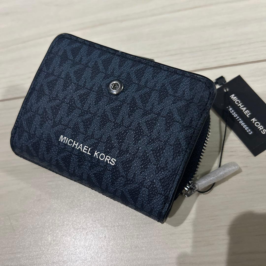 MICHAEL KORS ダークブルー キーケース