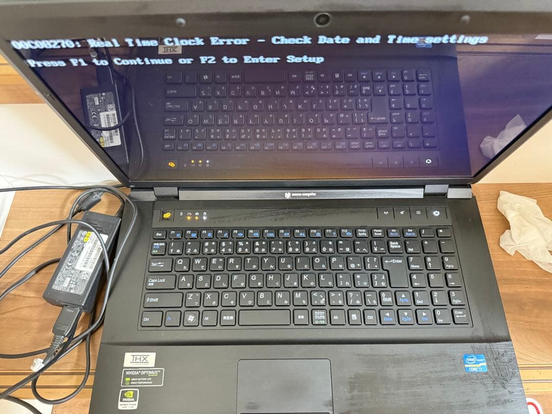 MouseノートPC win10 i7 model:w170HN 初期化済み