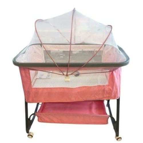 多機能ベビーベッド 新生児対応 ピンク ゆりかご 虫除け ベビー寝具 赤ちゃん