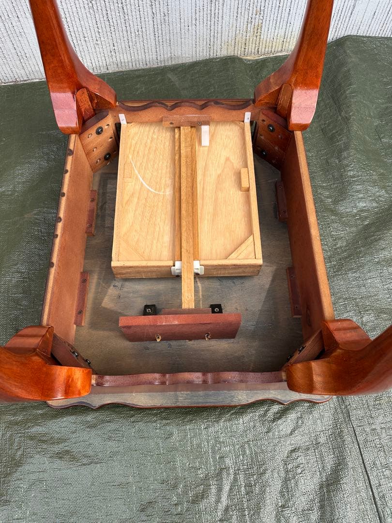 【サイドテーブル】木製　猫足　収納　花台　飾り台　インテリア　綺麗です◎