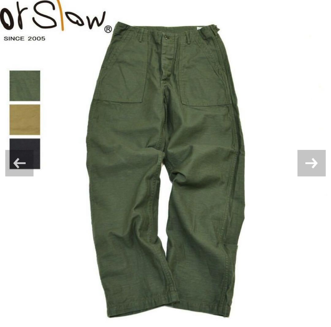 ★オアスロウ orSlowファティーグパンツ ベイカーパンツ 3