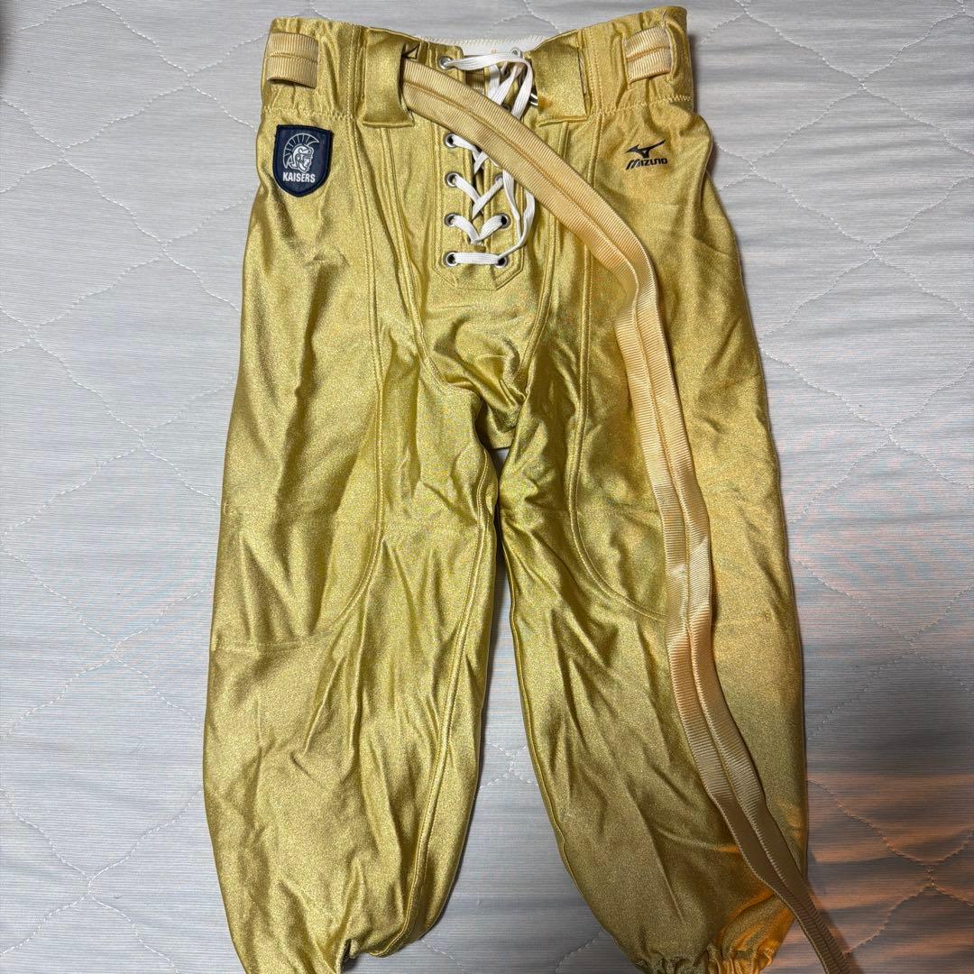 関西大学 kaisersアメリカンフットボールパンツ ゴールド 3枚セット広翔様
