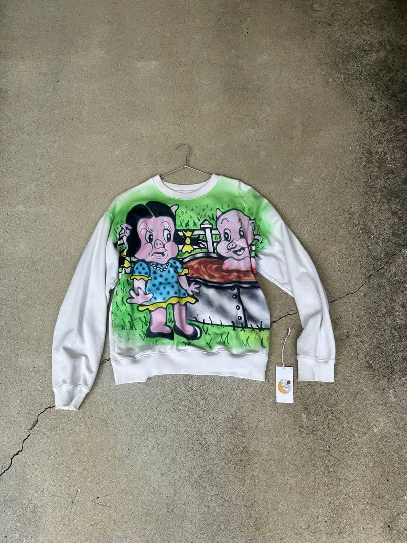 トップス SKY HIGH FARM ALLY BO PIG PRINT SWEAT