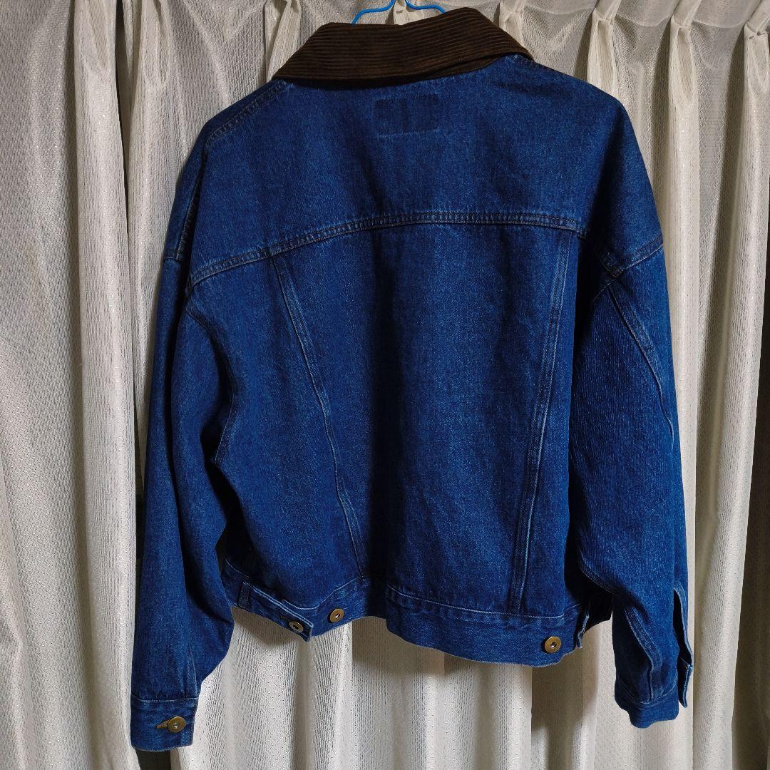 MARY QUANT デニムジャケット コーデュロイ襟付き