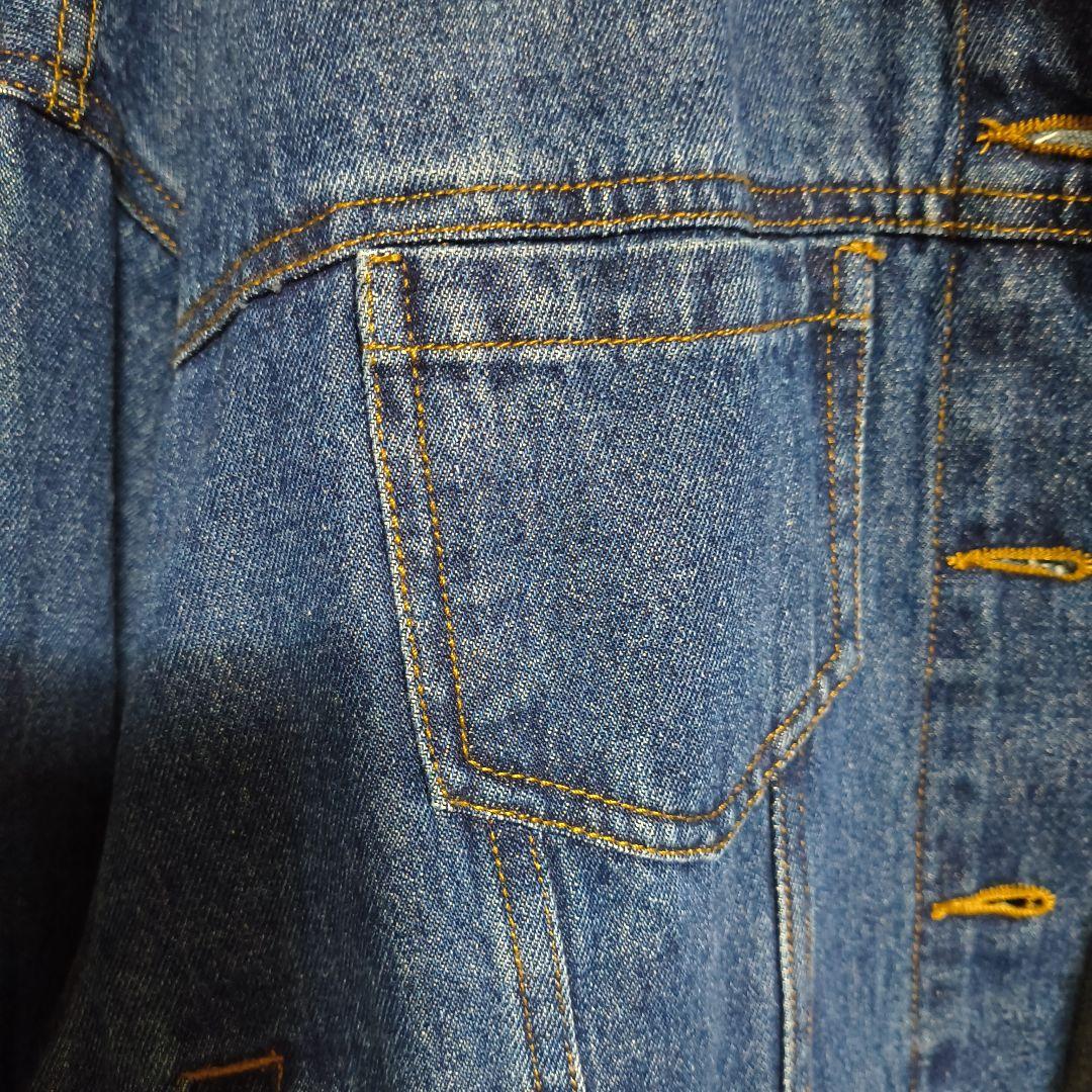 MARY QUANT デニムジャケット コーデュロイ襟付き