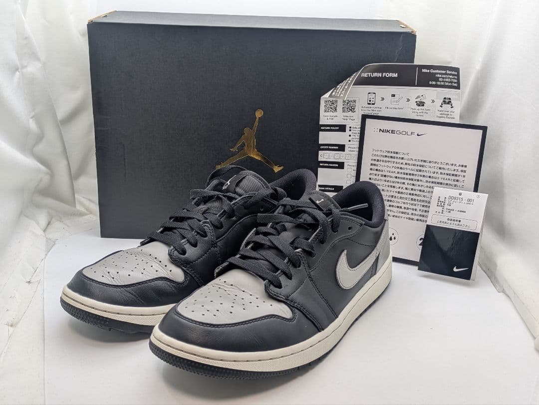 Air Jordan 1 Low G ゴルフ ブラック/グレー サイズ28cm