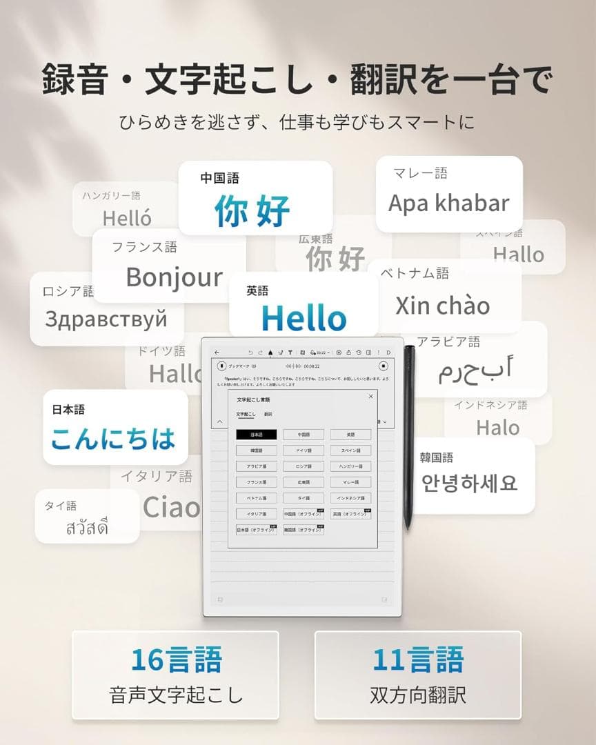 新品 iFLYTEK AINOTE 2 電子ノート 10.65インチE-Ink