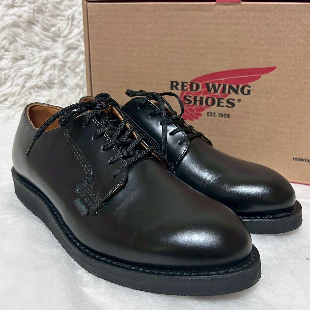 未使用級✨レッドウィング　ポストマンシューズ　101 レザー　ブラック　厚底