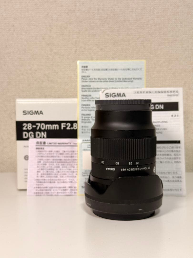 SIGMA 28-70mm F2.8 DG DN ズームレンズ　Eマウント